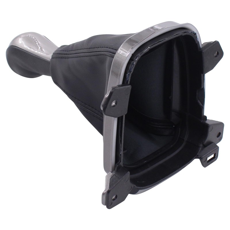 MOTOKU Black 5 Speed Manual Gear Shift Knob Boot Cover