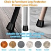 3/4" Chair Leg Tips Caps, Non-Slip Rubber Leg Tips, Stool