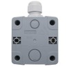 mxuteuk 22mm Waterproof Emergency Stop Push Button Switch Stainless Steel