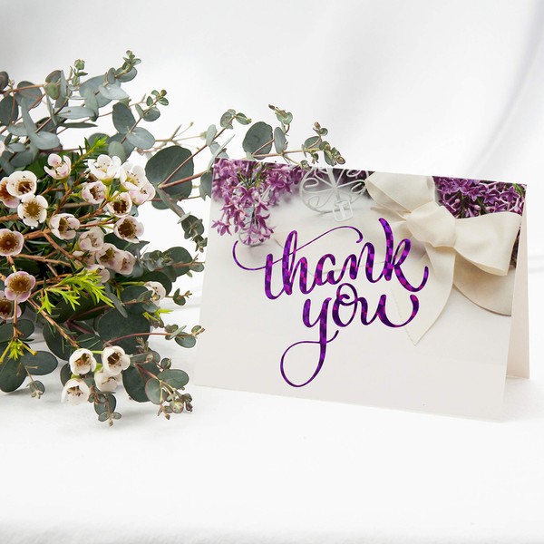 Thank You Cards, 20 Floral Thick Paper Thank You Cards, Suitable For Your Wedding, Baby Shower, Business, Anniversary, Bridal Shower, With Envelope, Erasable Pen And Thank You Envelope Sticker…