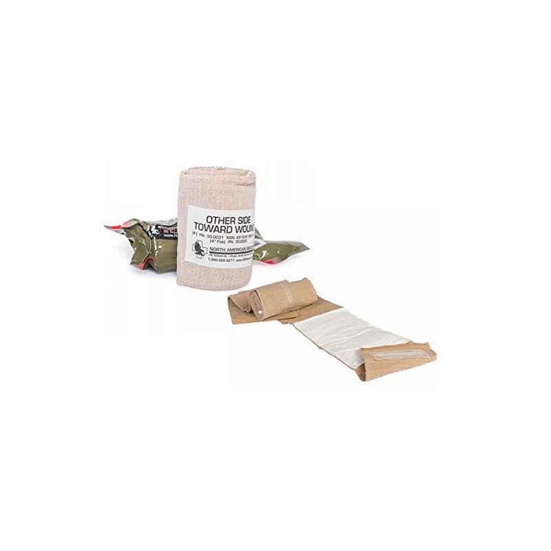 6" Emergency Trauma Dressing (ETD) Flat Fold w/ Pressure Bar