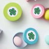 24 x 40mm Round 'Irish Shamrock' Stickers (SK00062407)