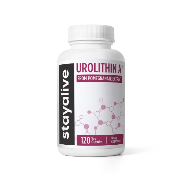 STAY ALIVE Urolithin A Supplement 1000mg, 120 Pills, Pure Mitochondrial