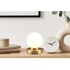 lightling Pekka Table Lamp with Base Matte Brass Metal Glass