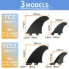nanomaru General Purpose FCS Twin Fin 2+1 Stabilizer Board Fin