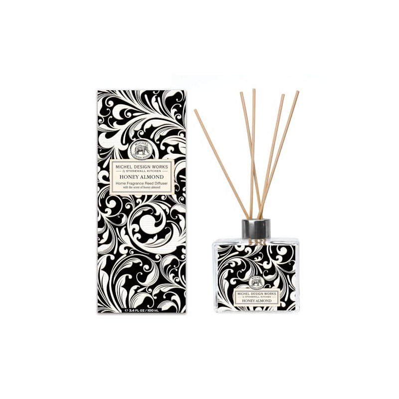 Michel Design Works Home Fragrance Reed Diffuser, Honey Almond (823182)