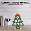 Wooden Christmas Tree Desktop Ornament Shatterproof Safe Eco Friendly Wooden