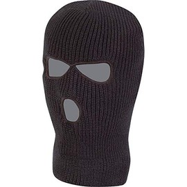 3 Hole Balaclava - Black