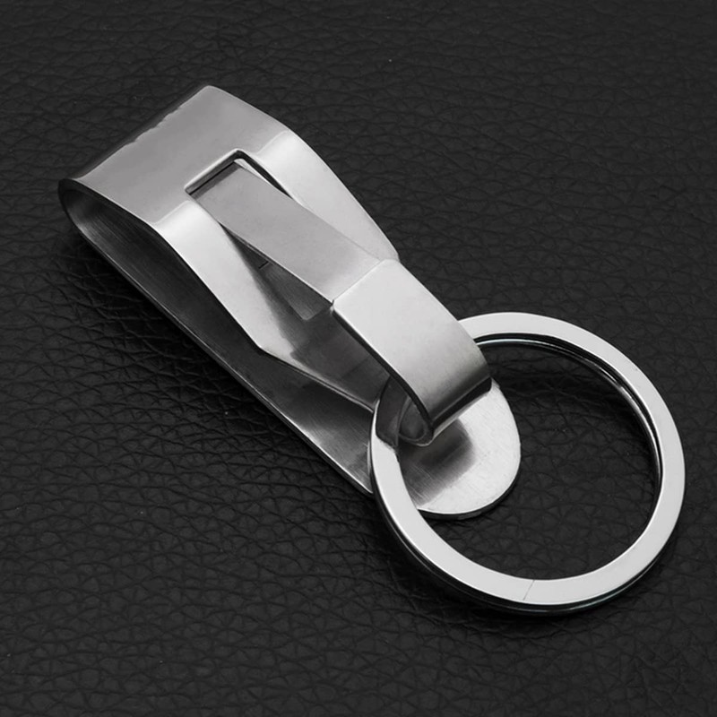 RALIS 2 Pack Secure Key Ring Belt Key Clip-On Key