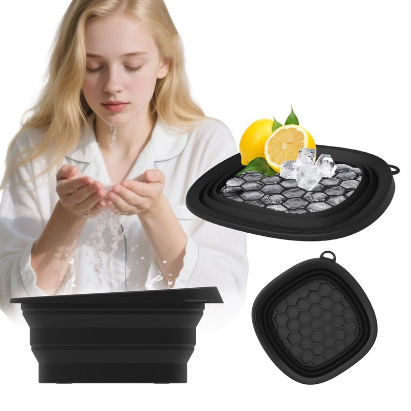 Ice Face Bowl | Foldable Face Ice Bowl with Built-in