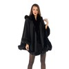 Cashmere Pashmina Group Coat Fur Cape Faux Fur Ruana blanket