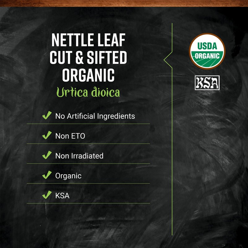 Frontier Co-op Organic Stinging Nettle Leaf, Cut and Sifted -