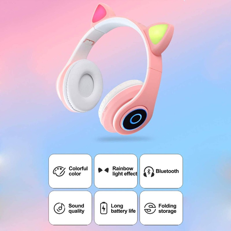 LOLO Audifonos Inalambricos Bluetooth 5.0, Diadema Audífonos con Microfono, Estéreo