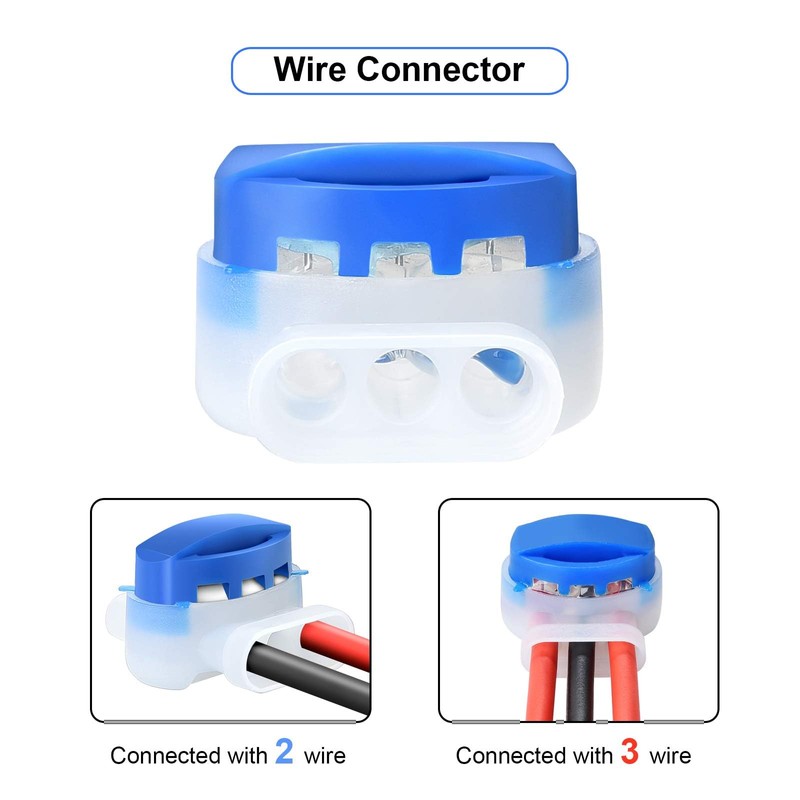 VABNEER Cable Connector with Gel-Filled, 3 Wire Connectors (30)