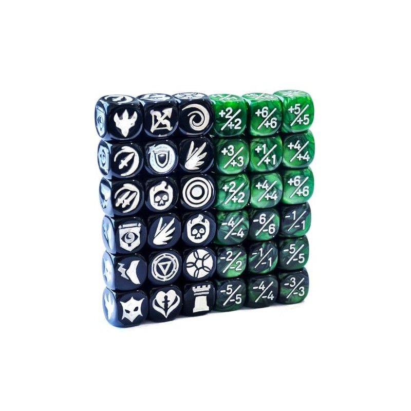36pcs 12MM Abilities Keywords Counter Dice MTG Dice 1/+1 Counters
