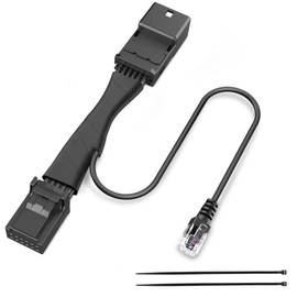 TQXHLBFU Radar Detector Power Adapter RJ11 Plug (12P Type A) Compatible with Toyota Tacoma15-23,Highlander15-16,Tundra14-21,Sienna,Honda Ridgeline,with Auto-dimming Rearview Mirror,Clean Install