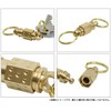 prendre PR-FB07 Brass Key Chain, Breakaway Type, Key Ring Included,