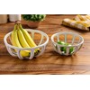 Mud Pie Ceramic Fruit Basket Set, Small 2 1/2" x