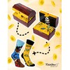 Rainbow Socks - Pirate Treasure Box Socks - Women's Men's