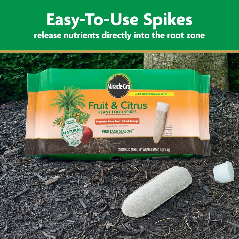 Miracle-Gro Fruit & Citrus Plant Food Spikes