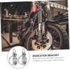 Ciieeo 2 Pcs Turn Signal Bracket for Motorcycle Forks Durable