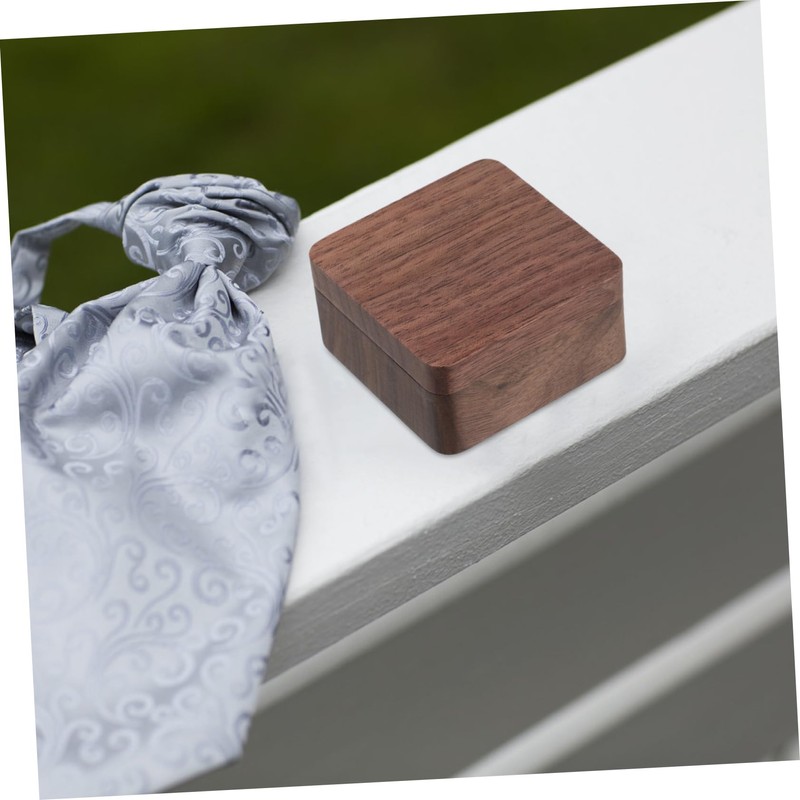 TOVINANNA Wood Cufflinks Box for Men Elegant Jewelry Organizer Travel