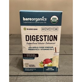 Bare Organics 2x Bareorganics Digestive Health Blend Superfood Water Enhancer 5 Sticks per box