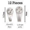 Traceless Nail Plastic Wall Hook for Picture Photo Frame Clock