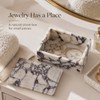 Artisanal Abode Natura Marble Rectangle Jewelry Box with Lid, 7.87
