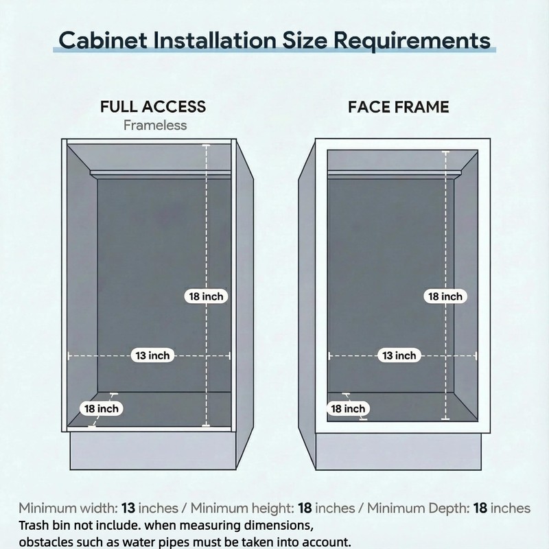 Pull Out Trash Can Under Cabinet & Under Sink -