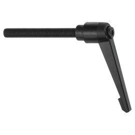 sourcing map M10 x 80mm Adjustable Knobs Handle Male Thread Push Button Ratchet Quick Release Locking Rotating Bolt for Lathe Machinery, Black