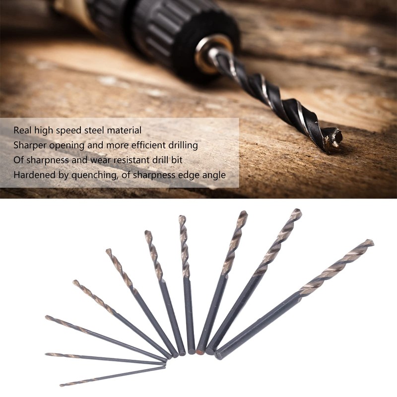 HSS Drill Bit Set Mini Spiral Drilling Carving Hole Wood