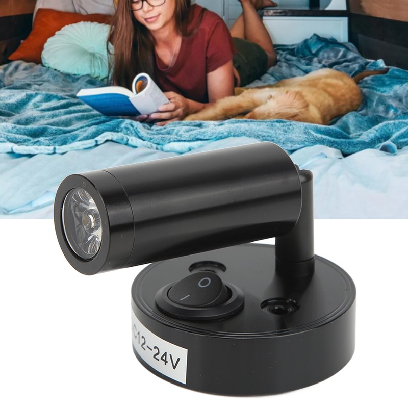 RV Bedside Reading Light Rotatable Wall Mount LED Spot Reading