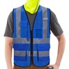 A-SAFETY High Visibility Mesh Safety Reflective Vest with Pockets and