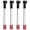 Dunviku 4PCS 72-5600 Speaker Harness Speaker Wiring Harness Adapter Front