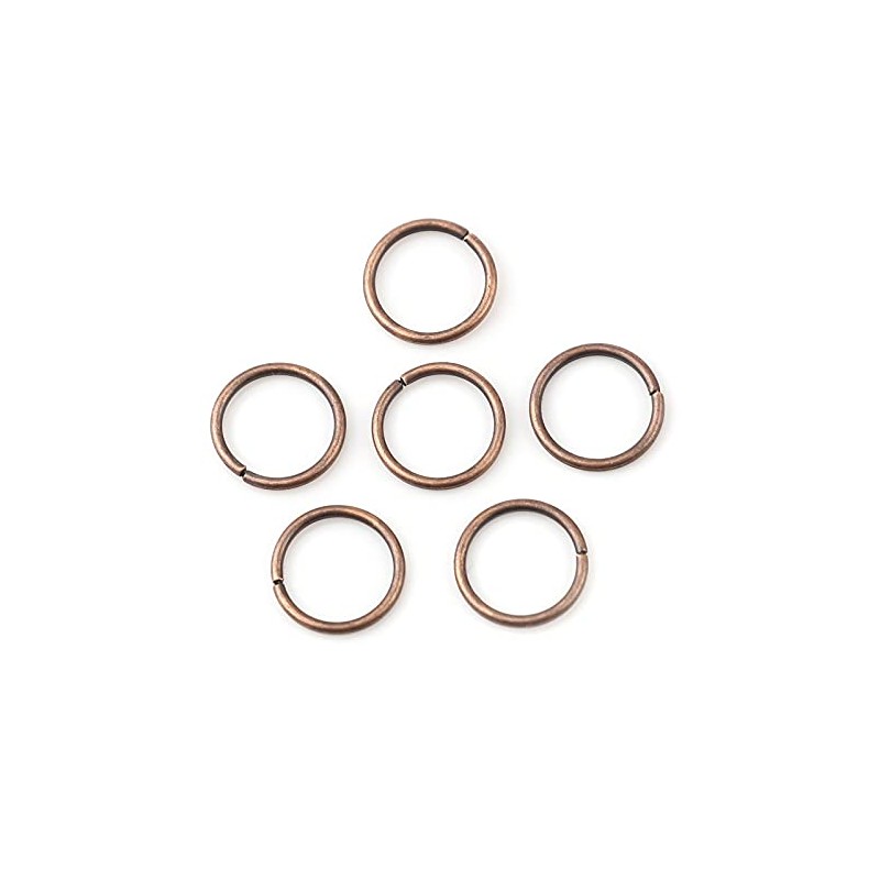 HDSupplies - 200 anillos de 4 mm, cobre envejecido, calibre