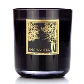 KRINGLE CANDLES Enchanted Black Line 2-Wick Scented Jar Candle