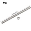 sourcing map 6 Pcs M8 x 200mm Fully Threaded Rod