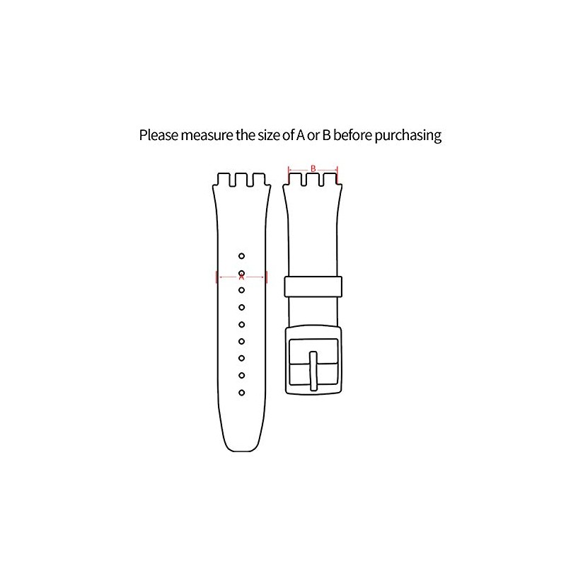 KHZBS rubber silicone watch band strap loops keeper holder retainer