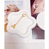 LAEKOU Initial Bag Charms Keychain, Letter Key Chain Charm Accessories