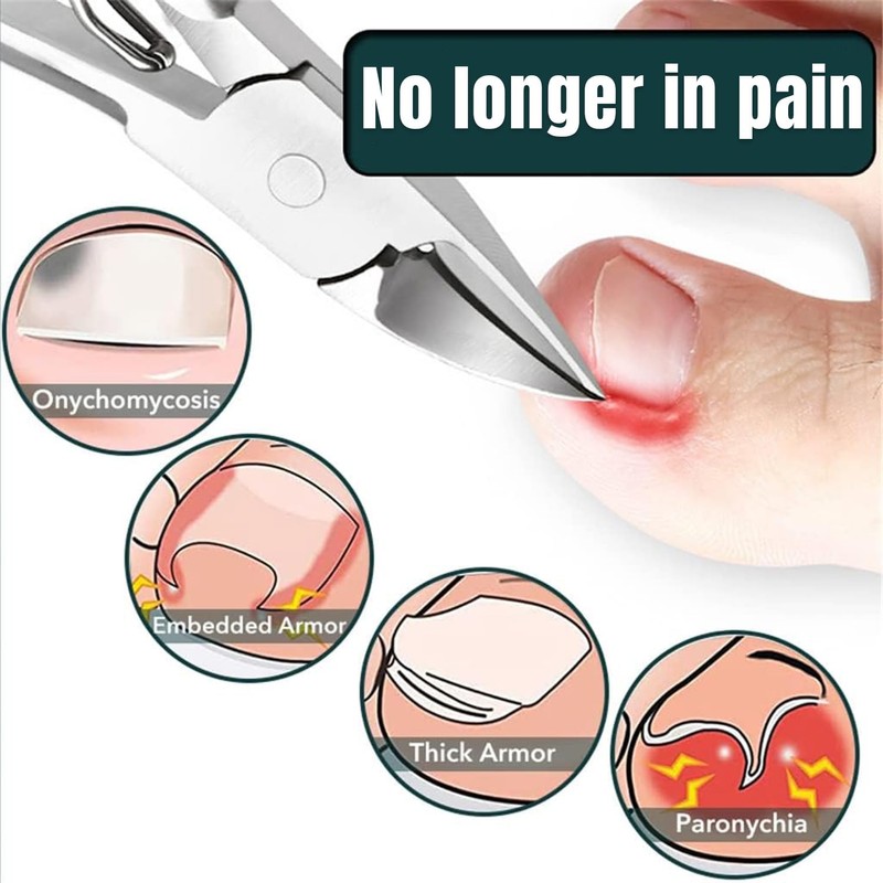 Toe Nail Clippers for Thick Nails,Heavy Duty Professional Nail Clippers