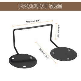 sourcing map 6Pcs Mattress Slide Stopper, Mattress Retainer Bar Mattress Holder Non Slip Mattress Stoppers to Prevent Sliding 3.9" L x 3.9" W x 1.8" H, Black