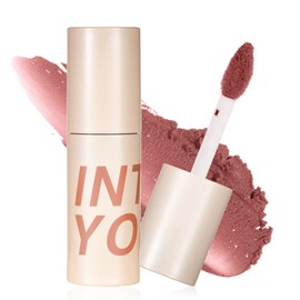 INTO YOU Matte Lipstick, Super Stay Lipstick for Women, Lip Stain Long Lasting Waterproof, Lip Mud Soft Lightweight, Smooth Lip Clay Mousse, Dual-Use For Lips And Cheek, Nude Lipstick (W4)