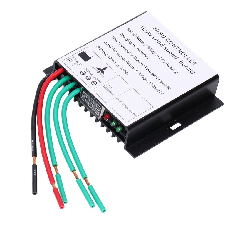 MPPT Wind Turbine Controller 100‑400W 12V 24V Auto Match Wind