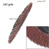 sourcing map Flap Disc, 240 Grit 4" x 5/8" Abrasive