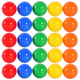 Vaguelly 40MM Openable Ball, 50Pcs Plastic Mini Raffle Drawing Balls for Entertainment, Activities, Game, Party, Bingo Nights, Group Activities, Arts & Craft, Mixed Color
