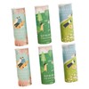 CHILDWEET 6 Tubes Car Tissue Cylinder Cartoon Pattern Tissue Boxes
