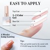 Double Rhythm Translucent Gel Polish Sheer Neutral Natural Light Milky