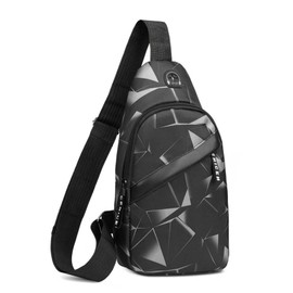 Brusttasche Herren,Sling Chest Crossbody Bag,Umhängetasche Herren,Crossbody Bag,Sling Bag,Anti-Diebstahl Sling Bag,Schultertasche,Brusttasche,Brusttasche Sling Bag,Schwarz