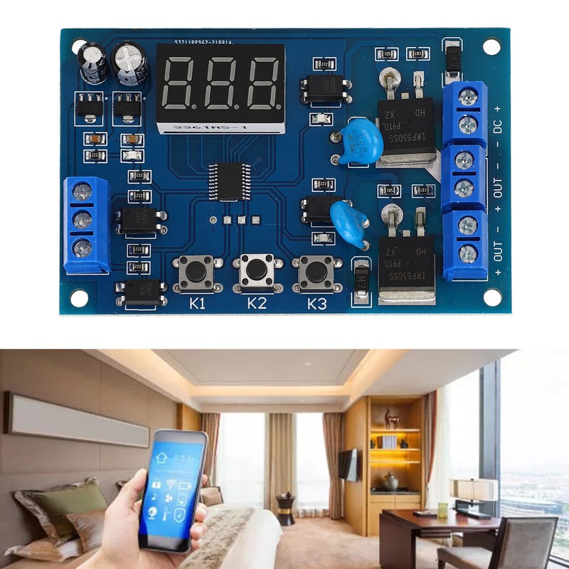 Programmable Delay Relay Module Dual Way Control Reverse Connection Protection